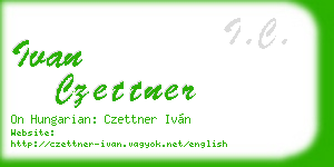 ivan czettner business card