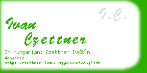 ivan czettner business card